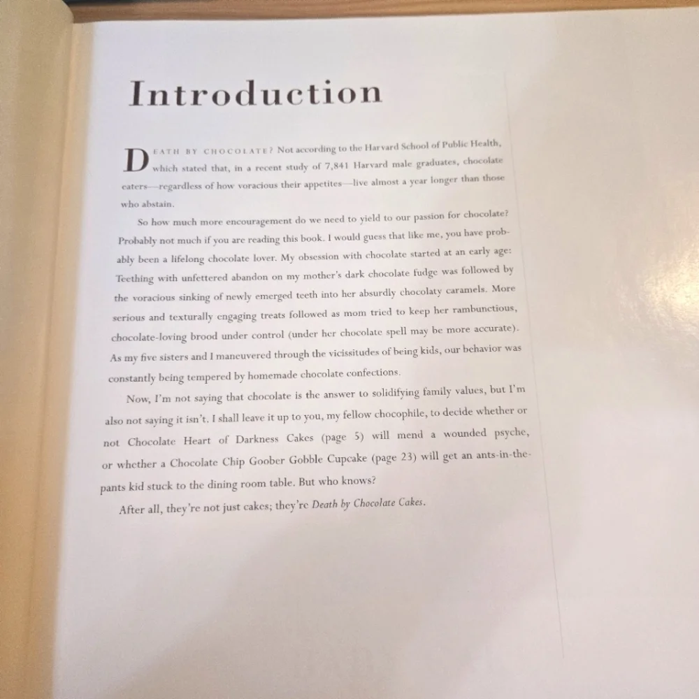 Cook Book Death By Chocolate Cakes by Marcel Desaulniers Excellent Condition